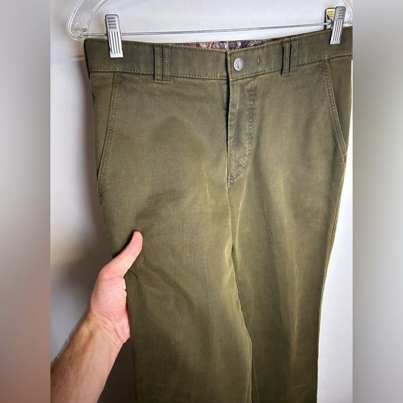 Meyer Fabric by Cramer Olive Green Men's jeans Size 30x32 minimalist neutral - Picture 3 of 15